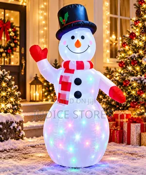 LED Light-Up Inflatable Christmas Snowman (1.8m)