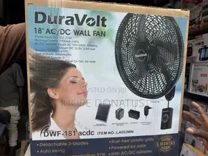 Duravolt 18" AC/DC Wall Fan