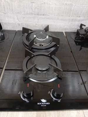 2 Burner Black Gas Cooker