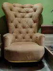 Babban Alatu Mai Kujerar Hannu Mai Button Tufted - 2