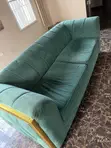 Home Interiors 4 Seater Sofa Set - Green - 1