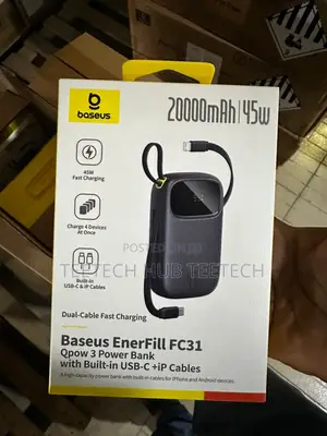 Baseus Enerfill FC31 Qpow 3 20000mAh 45W Power Bank