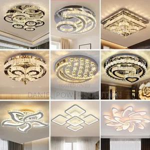 Fitilar Chandelier na Rufi - Sabon Abu