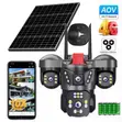 Triple Lens Solar CCTV Camera - 1