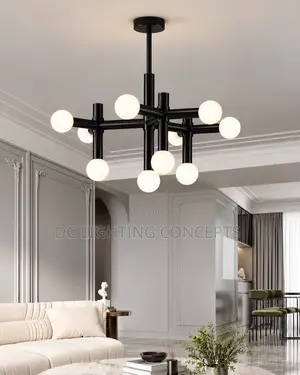 Nordic Minimalist Bauhaus Glass Ball Chandelier