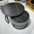 Round Marble 2-in-1 Center Table with Drawer - 1