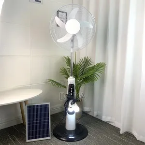 Rechargeable Fan with Remote & LED Bulbs