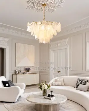 White Cloud Glass Chandelier - Salon Salon