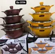 Dzire 5114 Granite 8-Piece Pot Set - 1