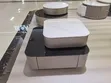 Storage Center Table - Modern Glass & Wood - 1