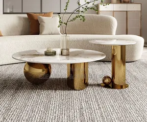 Golden Base 2-in-1 Center Table