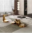 Golden Base 2-in-1 Center Table - 2