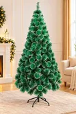 Bishiyar Kirsimeti Mai Tsawon 7ft Tare da Haske da Ribbon - 3