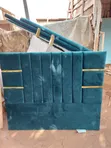 Home Interiors Queen Size Bed Frame - Blue - 3