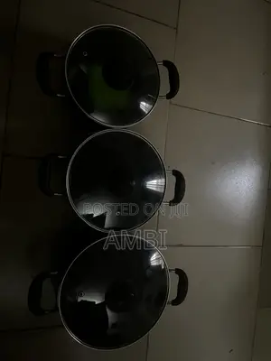 King 3-Piece Non-Stick Cooking Pot Set