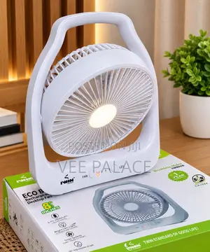 Iwin 8-Inch Rechargeable Fan with LED Light