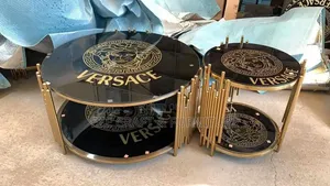 Versace Round Center Table and Stool