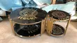 Versace Round Center Table and Stool - 1