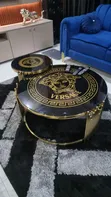Versace Round Center Table and Stool - 2