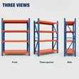Heavy Duty Open Shelving Unit - 300kg Load Capacity - 3